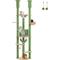 Show in main carousel: PAWZ Road 101.6-in Adjustable Polyester Floor-to-Ceiling Cat Tree & Condo, Green slide 1 of 8