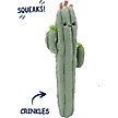 Show in main carousel: Linzy Toys Long Pals Cactus Squeaky Plush Dog Toy, Green, 20-in slide 2 of 5