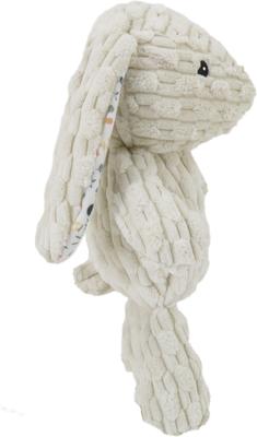 Show full view: Linzy Toys White Floral Bunny Squeaky Plush Dog Toy, White, 12-in slide 5 of 6