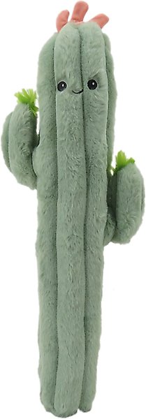 Show full view: Linzy Toys Long Pals Cactus Squeaky Plush Dog Toy, Green, 20-in slide 1 of 5