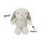 Show in main carousel: Linzy Toys White Floral Bunny Squeaky Plush Dog Toy, White, 12-in slide 2 of 6