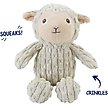 Show in main carousel: Linzy Toys Lamb Squeaky Plush Dog Toy, 12-in, White slide 2 of 5