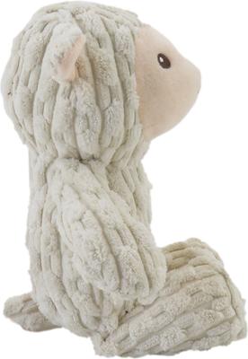 Show full view: Linzy Toys Lamb Squeaky Plush Dog Toy, 12-in, White slide 4 of 5