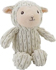 Linzy Toys Lamb Squeaky Plush Dog Toy, 12-in, White