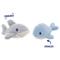Show in main carousel: Linzy Toys Whale & Shark Squeaky Plush Dog Toys, Blue/Gray, 5-in, 2 count slide 3 of 7