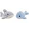 Show in main carousel: Linzy Toys Whale & Shark Squeaky Plush Dog Toys, Blue/Gray, 5-in, 2 count slide 1 of 7
