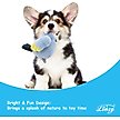 Show in main carousel: Linzy Toys Birds Squeaky Plush Dog Toys, Yellow/Blue, 5-in, 2 count slide 5 of 5