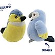 Show in main carousel: Linzy Toys Birds Squeaky Plush Dog Toys, Yellow/Blue, 5-in, 2 count slide 2 of 5