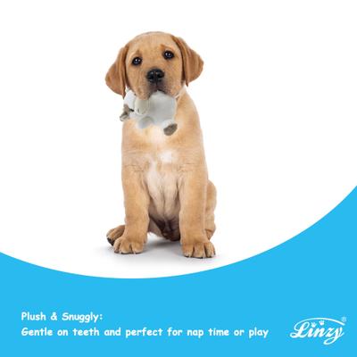 Show full view: Linzy Toys Pig & Cow Squeaky Plush Dog Toys, Pink/White, 5-in, 2 count slide 6 of 6