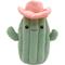 Show in main carousel: Linzy Toys Cactus with Hat Squeaky Plush Dog Toy, Green, 10-in slide 1 of 5