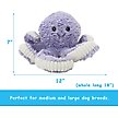 Show in main carousel: Linzy Toys Octopus Squeaky Plush Dog Toy, Purple, 18-in slide 3 of 6