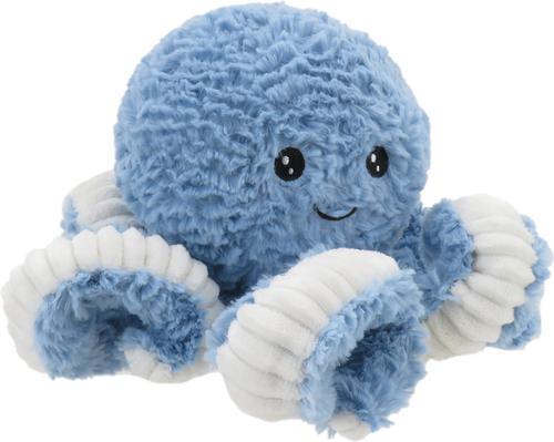 Show full view: Linzy Toys Octopus Squeaky Plush Dog Toy, Blue, 18-in slide 4 of 6