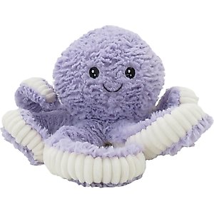 Linzy Toys Octopus Squeaky Plush Dog Toy, Purple, 18-in