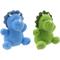 Show in main carousel: Linzy Toys Dinos Squeaky Plush Dog Toys, Green/Blue, 5-in, 2 count slide 5 of 7