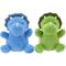 Show in main carousel: Linzy Toys Dinos Squeaky Plush Dog Toys, Green/Blue, 5-in, 2 count slide 1 of 7