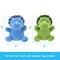 Show in main carousel: Linzy Toys Dinos Squeaky Plush Dog Toys, Green/Blue, 5-in, 2 count slide 4 of 7