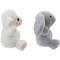 Show in main carousel: Linzy Toys Bunny & Lamb Squeaky Plush Dog Toys, White/Gray, 5-in, 2 count slide 4 of 7