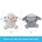 Show in main carousel: Linzy Toys Bunny & Lamb Squeaky Plush Dog Toys, White/Gray, 5-in, 2 count slide 3 of 7