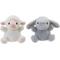Show in main carousel: Linzy Toys Bunny & Lamb Squeaky Plush Dog Toys, White/Gray, 5-in, 2 count slide 1 of 7