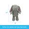 Show in main carousel: Linzy Toys Bunny Squeaky Plush Dog Toy, Gray, 12-in slide 4 of 5