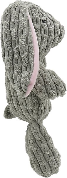 Show full view: Linzy Toys Bunny Squeaky Plush Dog Toy, Gray, 12-in slide 3 of 5