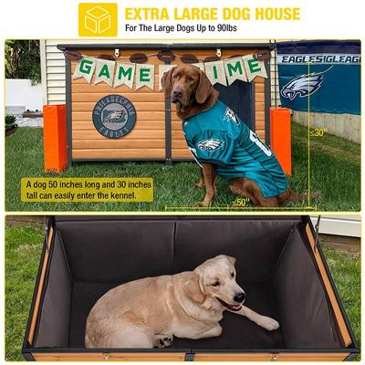 Show full view: Aivituvin AIR63-IN Insulated Dog House, Brown slide 6 of 10