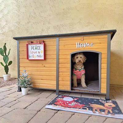 Show full view: Aivituvin AIR63-IN Insulated Dog House, Brown slide 2 of 10