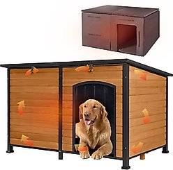 Aivituvin AIR63-IN Insulated Dog House, Brown