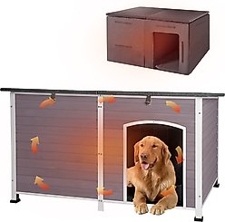 Aivituvin AIR64-IN Insulated Dog House, Gray