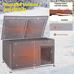 Aivituvin AIR64-IN Insulated Dog House, Gray slide 2 of 5