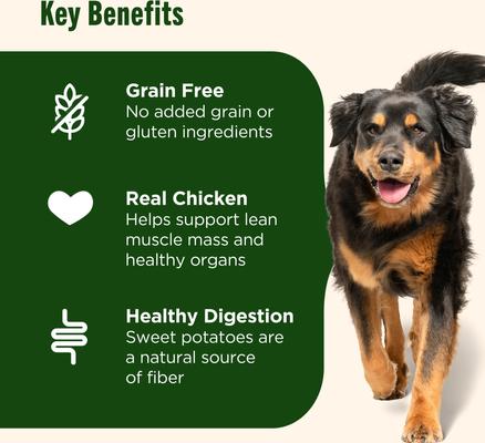 Show full view: Nutrish Grain-Free Chicken & Sweet Potato Recipe Dry Dog Food, 26-lb bag (Rachael Ray) slide 4 of 12