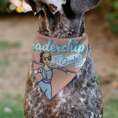 Show full view: Buckle-Down Disney Toy Story Bo Peep Leadership Goals Slip-On Dog Bandana, Pink slide 4 of 6