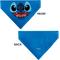 Show in main carousel: Buckle-Down Disney Stitch Smiling Slip-On Dog Bandana, Blue slide 4 of 8