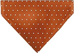 Buckle-Down Mini Polka Dots Slip-On Dog Bandana, Orange