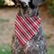 Show in main carousel: Buckle-Down Candy Cane3 Stripe Slip-On Dog Bandana, Red slide 4 of 6