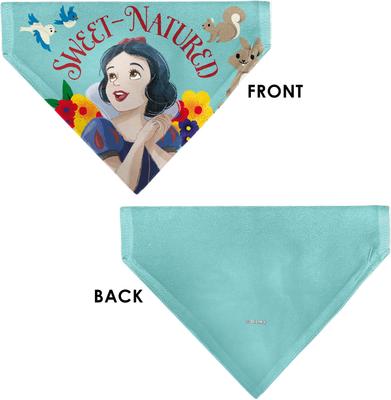 Show full view: Buckle-Down Disney Snow White Sweet Natured Slip-On Dog Bandana, Blue slide 4 of 7