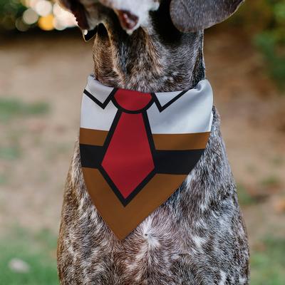 Show full view: Buckle-Down SpongeBob SquarePants Tie Outfit Close Up Slip-On Dog Bandana slide 4 of 6