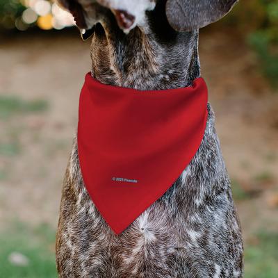 Show full view: Buckle-Down Peanuts Snoopy Smiling Slip-On Dog Bandana, Red slide 5 of 6