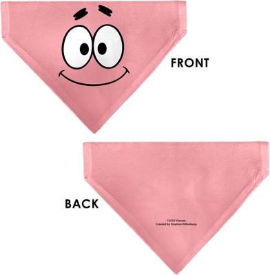 Show full view: Buckle-Down SpongeBob SquarePants Patrick Star Close Up Slip-On Dog Bandana, Pink slide 3 of 6