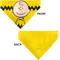 Show in main carousel: Buckle-Down Peanuts Charlie Brown Smiling Slip-On Dog Bandana, Yellow slide 3 of 6