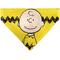 Show in main carousel: Buckle-Down Peanuts Charlie Brown Smiling Slip-On Dog Bandana, Yellow slide 1 of 6