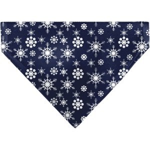 Buckle-Down Snowflakes Slip-On Dog Bandana, Blue