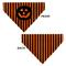 Show in main carousel: Buckle-Down Jack O Lantern Pumpkin Stripe Slip-On Dog Bandana, Orange slide 3 of 6