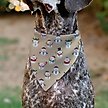 Show in main carousel: Buckle-Down Holiday Snowman Poses Slip-On Dog Bandana, Tan slide 4 of 6