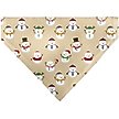 Show in main carousel: Buckle-Down Holiday Snowman Poses Slip-On Dog Bandana, Tan slide 1 of 6
