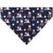 Show in main carousel: Buckle-Down Christmas Holiday Santa & Snowman Collage Slip-On Dog Bandana, Navy slide 1 of 6