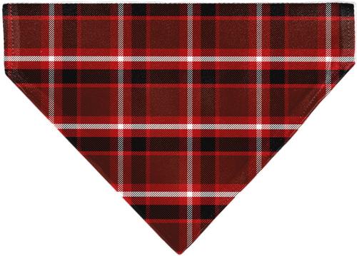 Show full view: Buckle-Down Christmas Holiday Pajama Plaid Slip-On Dog Bandana, Red/Black/White slide 2 of 6
