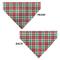 Show in main carousel: Buckle-Down Christmas Holiday Pajama Plaid Slip-On Dog Bandana, Beige/Red/Green slide 3 of 6