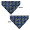 Show in main carousel: Buckle-Down Hanukkah Holiday Menorah Slip-On Dog Bandana, Blue slide 3 of 6