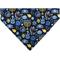 Show in main carousel: Buckle-Down Hanukkah Holiday Symbols Slip-On Dog Bandana, Black slide 1 of 8